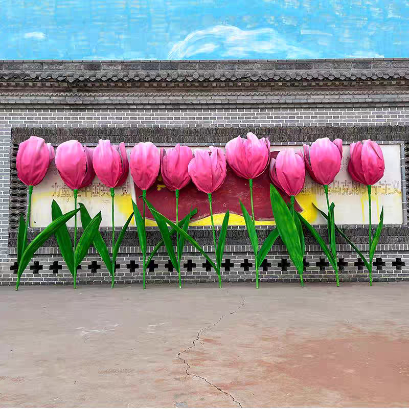 春季美陈装饰大型仿真郁金香花束