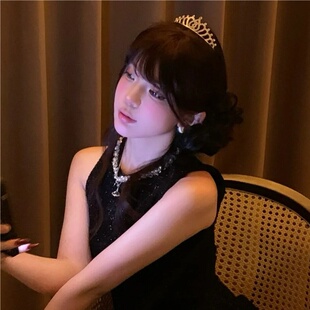 公主风～生日氛围感皇冠发箍头饰女神发夹ins高级感成人拍照道具