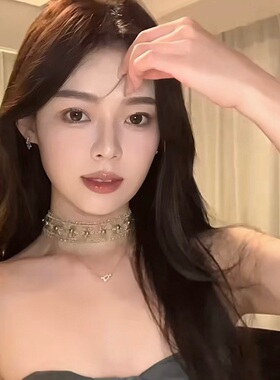 未满茶蘼韩系ins轻奢蕾丝锁骨链