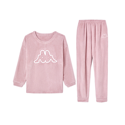 Kappa/卡帕情侣法兰绒家居服套装