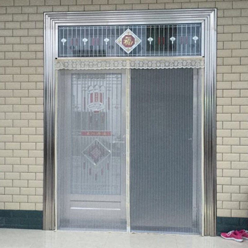 魔术贴防蚊门帘磁性加密加厚软纱门夏季卧室家用防蚊纱窗定做大门