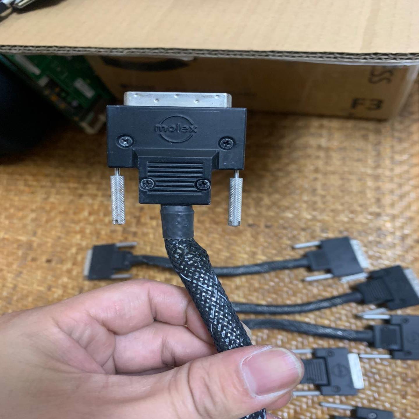 配件莫仕VHDCI 68P插头连接线SCSI 68Pin公头金属议价