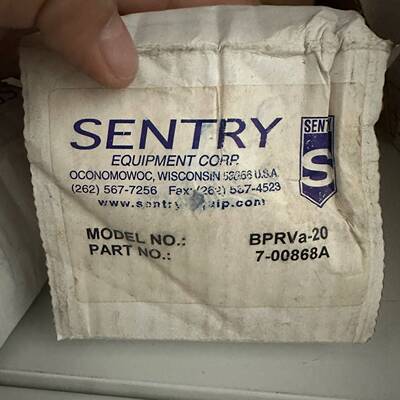 配件SENTRY 背压阀 BPRVa-20包装三台议价