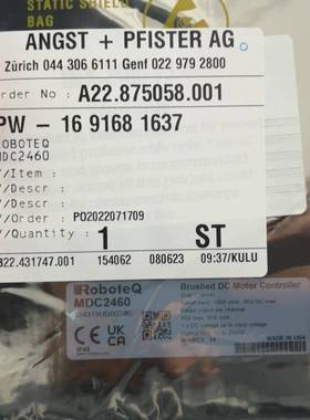 配件ROBOTEQ舵轮驱动器MDC2460…议价
