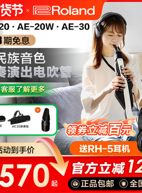 Roland罗兰电吹管乐器AE20老年人娱乐初学AE30电萨克斯吹管ae10