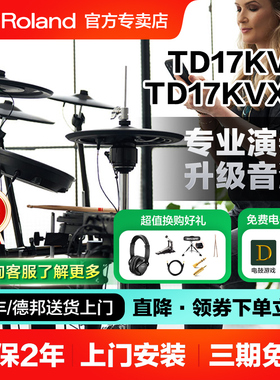 ROLAND罗兰电鼓TD313家用练习TD316演出17kvx2电子架子鼓VAD313