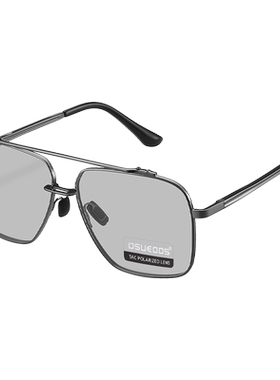 日夜两用变色方款男开车太阳镜