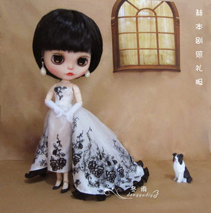 冬雨DIY手工娃娃布艺6六分BJD赫本礼服材料包纸样教程套装