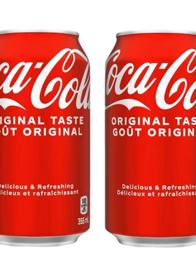 加拿大版/墨西哥版原瓶进口CocaCola可口可乐碳酸饮料易拉罐355ml