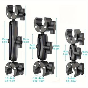 摩托车骑行导航支架车把手固定架骑行万向头车管夹后视镜手机支新