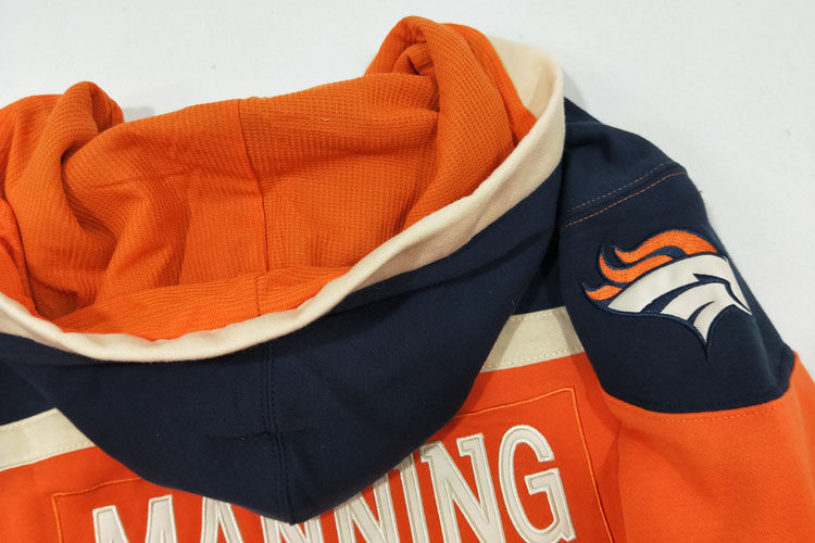 AMERICAN FOOTBALL BRONCOS 느슨한 대형 벨벳 운동복 힙합 힙합 저지 남성과 여성 긴팔 T