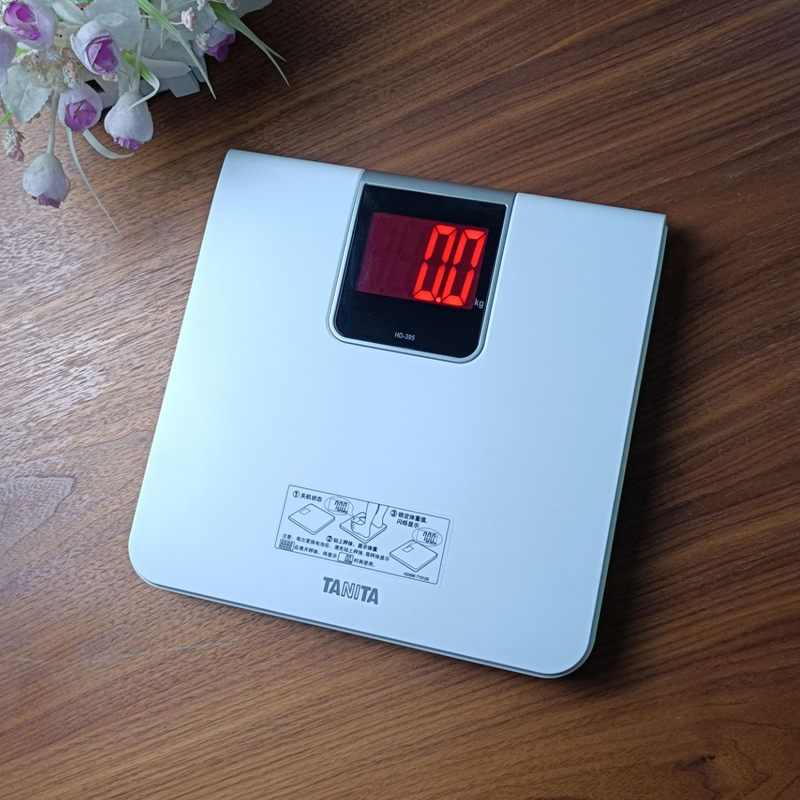 日本tanita百利达体重秤家用精准电子秤女生减肥小型健康称hd-395