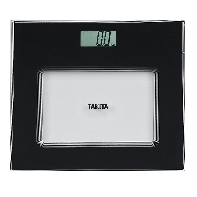 百利达tanita家用高精度健康秤人体体重秤数字显示电子秤钢化玻璃