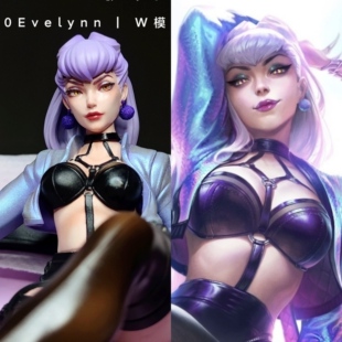 英雄联盟KDA伊芙琳手办 LOL 女团 GK模型 Evelynn痛苦之拥 成品