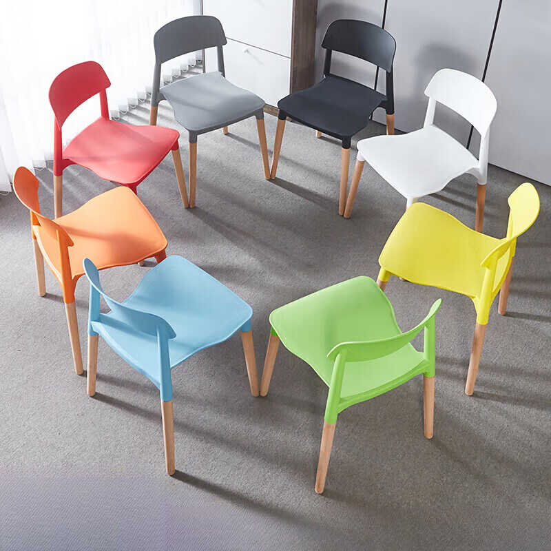 餐椅家用小户型商用2024新款塑料靠背椅子可叠放成人加厚舒服久坐