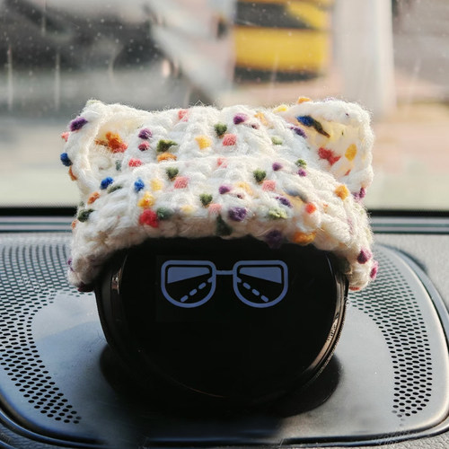 蔚来汽车nomi帽子配件装饰et7es6es8ec6ec7et5豆豆毛线猫耳帽内饰