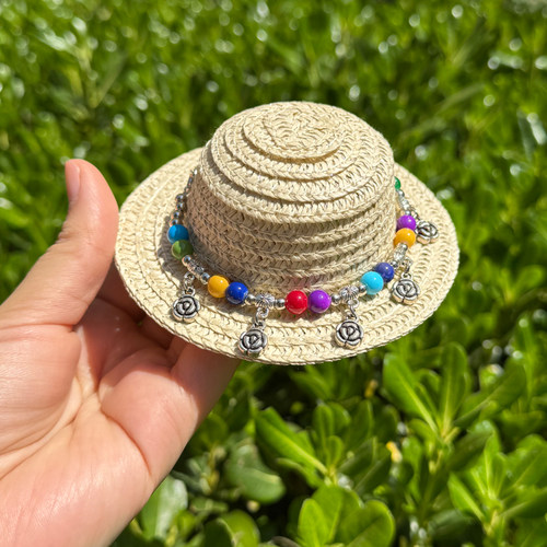 问界AITOM5M7M8M9智界R7S7尚界H5华为中置音响帽子装饰漂亮的草帽