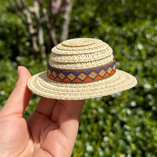 蔚来汽车NOMI配件帽子装饰et7es6es8ec6ec7et5民族风夏季内饰草帽