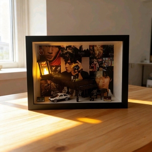 周杰伦JAY创意木制桌面小摆件音乐专辑相框