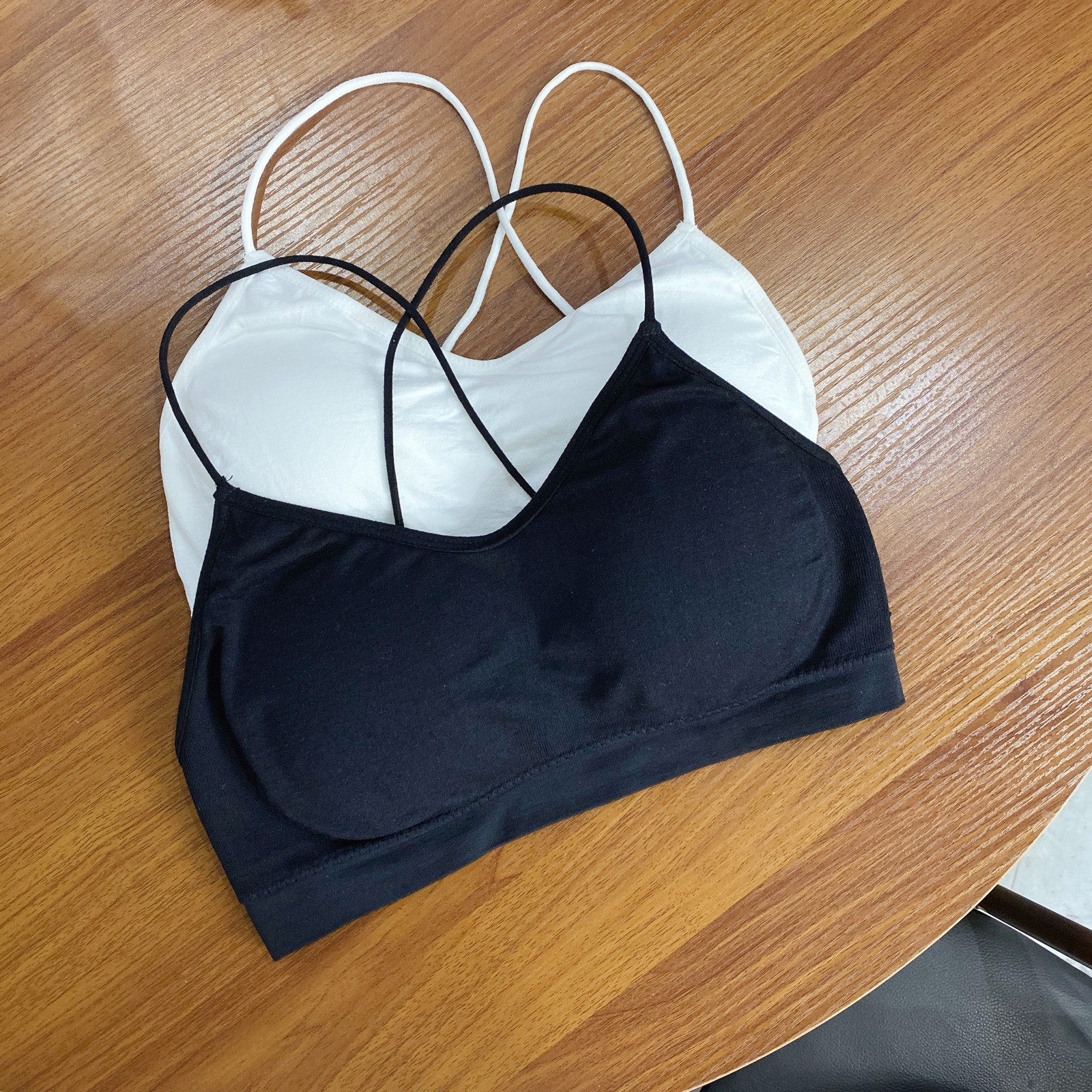 网红美背内衣裹胸女抹胸聚拢性感文胸细带无钢圈吊带A037 - widelia陈姬儿服饰(本人店)出品