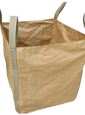 全新黄色吨袋1吨耐磨帆布加厚集装袋太空袋编织袋1.5t吨敞口平底