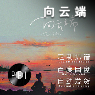 向云端 萨克斯谱单簧管 长笛谱小提琴谱扒谱服务