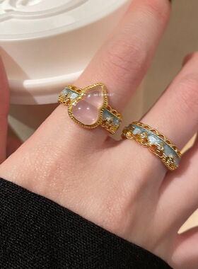 【7柒seven】葫芦蕾丝复古开口戒指感轻奢食指戒国风小众设计指环