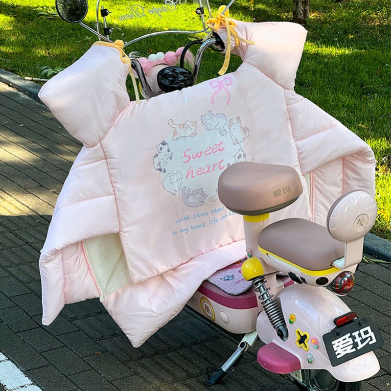 电动车防寒挡风被冬季加绒加厚