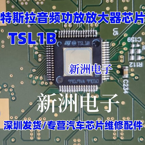 TSL1B 适用新能源特斯拉音频功放放大器IC芯片 HQFP64脚 全新进口