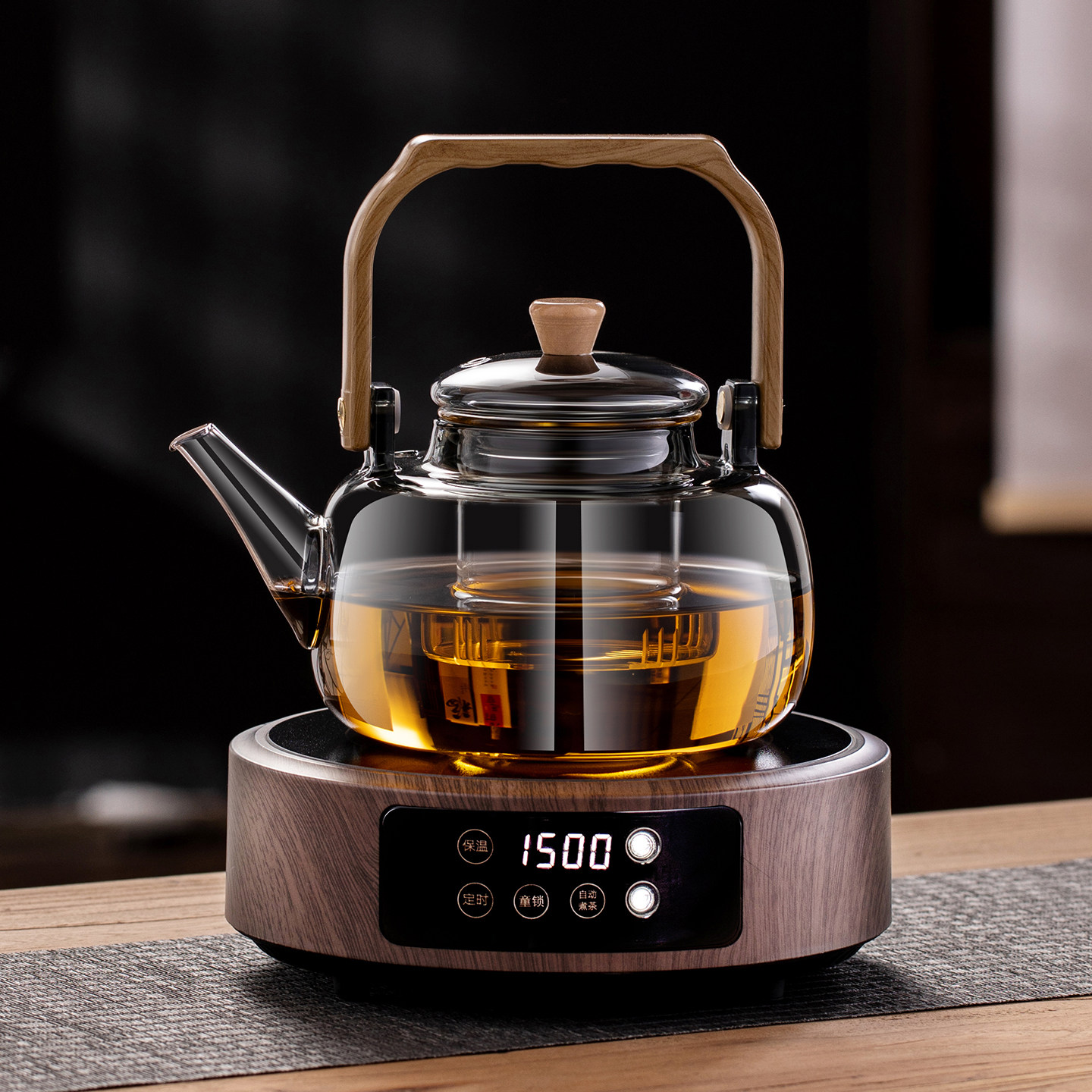 煮茶壶电陶炉煮茶器蒸煮一体玻璃烧水壶2026新款泡茶专用煮茶套装,餐饮具,茶壶,淘宝优惠券,粉丝福利购,淘宝优惠卷