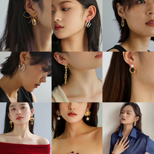 耳钉清仓 小众设计极简耳饰高级百搭通勤耳环