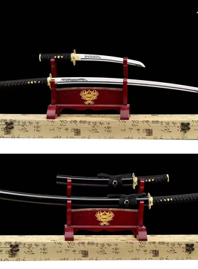 龙泉一体刀剑武士刃日本东洋居合打刀长款短款套装冷兵器未开刃