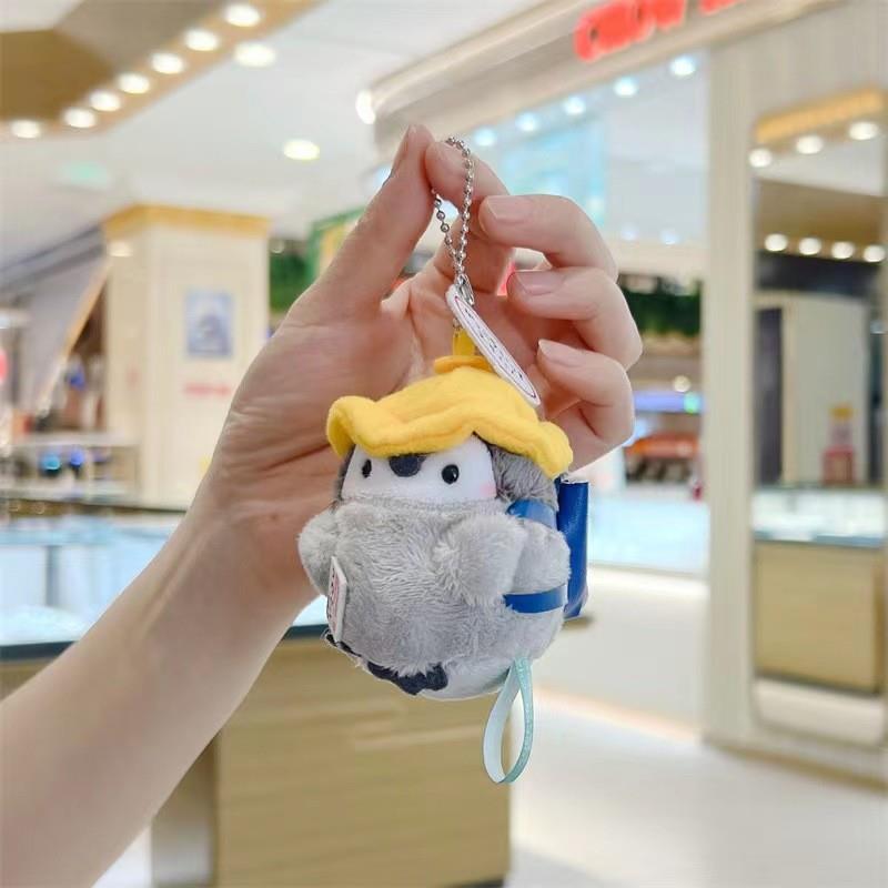 网红正能量企鹅毛绒公仔小挂件同款企鹅挂饰玩偶钥匙扣包包挂饰