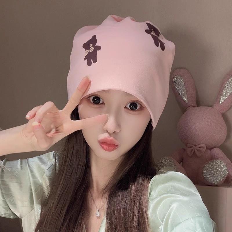 新款纯棉月子帽产后春秋时尚美拉德产妇产后坐月子妈妈帽孕妇透气