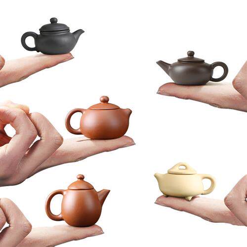 厂家紫砂茶宠小茶壶指尖壶西施壶把把壶奶茶饮料装饰盖配件