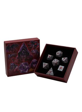 【桌游乱炖】LPG Dice Warrior RPG Set Bloodied Metal