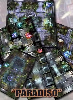 【桌游乱炖】Infinity: Paradiso Geomorphic Tile Set