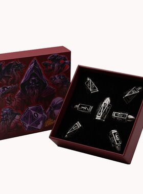 【桌游乱炖】LPG Dice Bullet RPG Set Bloodied Metal