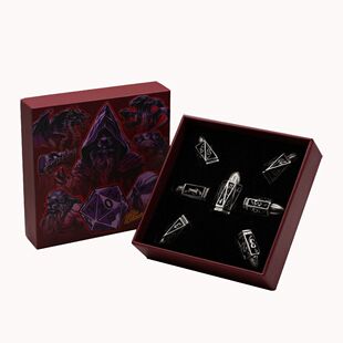 【桌游乱炖】LPG Dice Bullet RPG Set Bloodied Metal