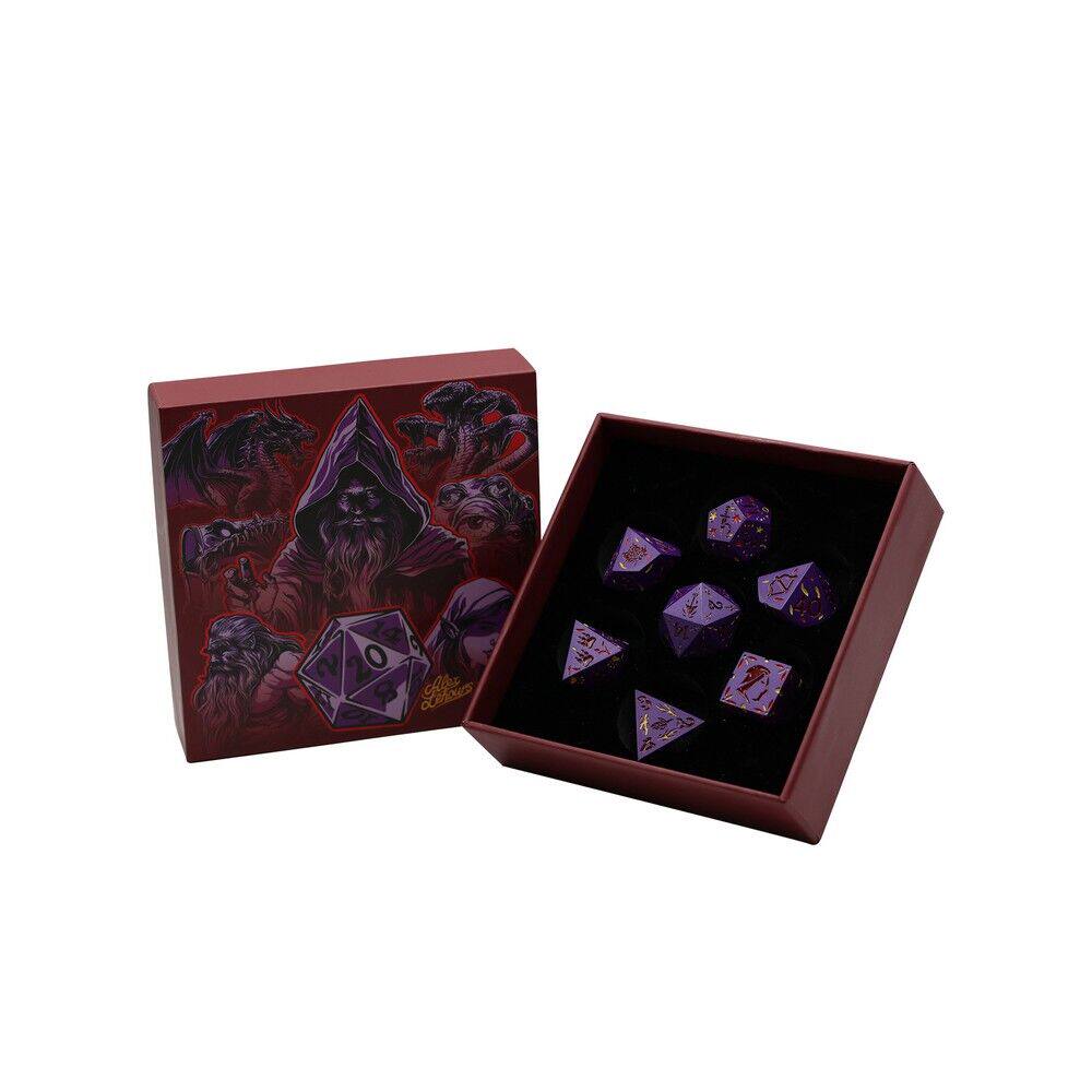 【桌游乱炖】LPG Dice Rogue RPG Set Purple/Red