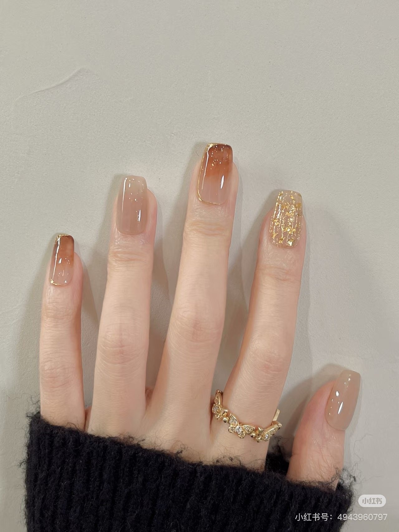 洛曼枝纯手工穿戴甲美甲复古氛围晕染渐变琥珀美拉德小红书新年款,彩妆/香水/美妆工具,穿戴甲/甲片,淘宝优惠券,粉丝福利购,淘宝优惠卷
