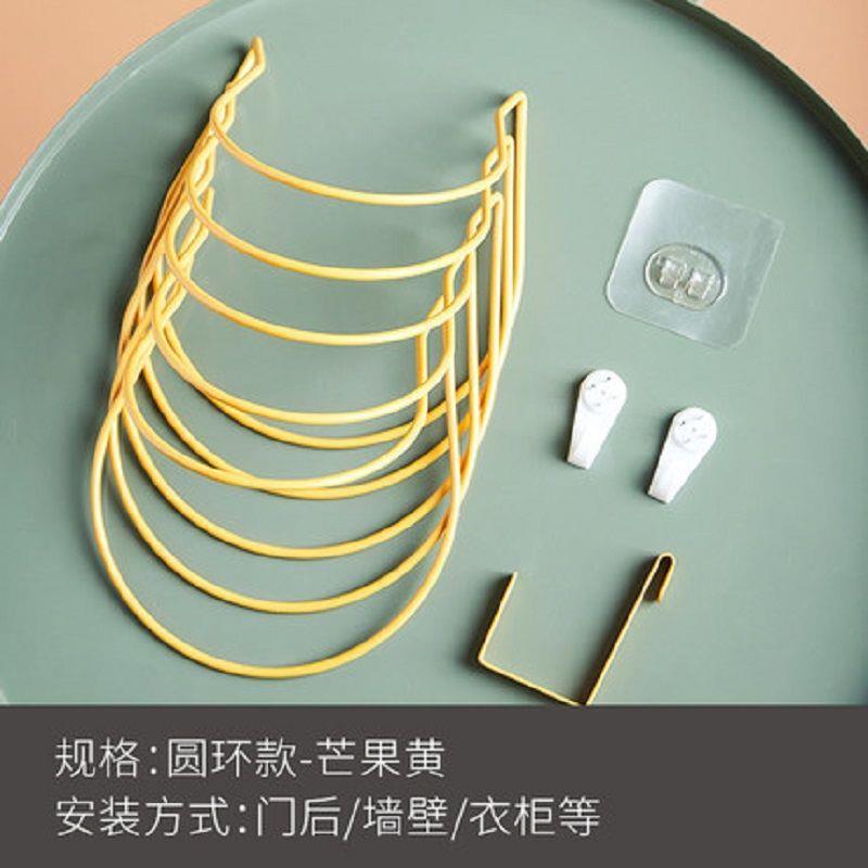 帽架神器挂帽子收纳架家用门后壁挂式放帽子包包围巾卧室宿舍挂架