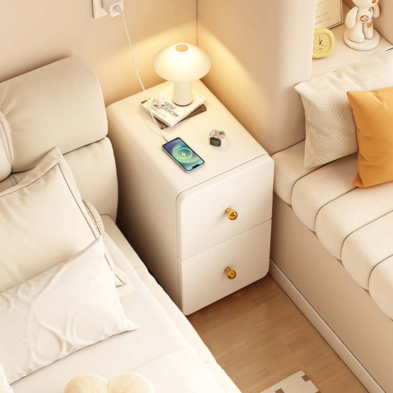 极窄床头柜子小型简约现代床边多层收纳柜家用卧室2024新款置物架