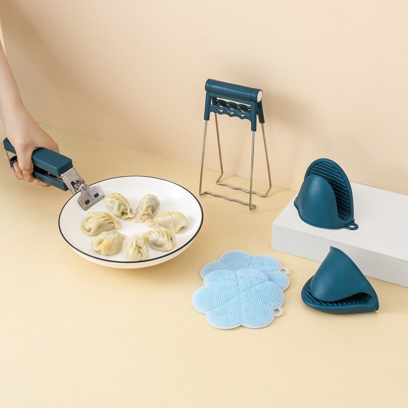 不锈钢防烫夹提碗器取碗夹硅胶防滑手套取盘器碗碟夹碗器提盘夹器