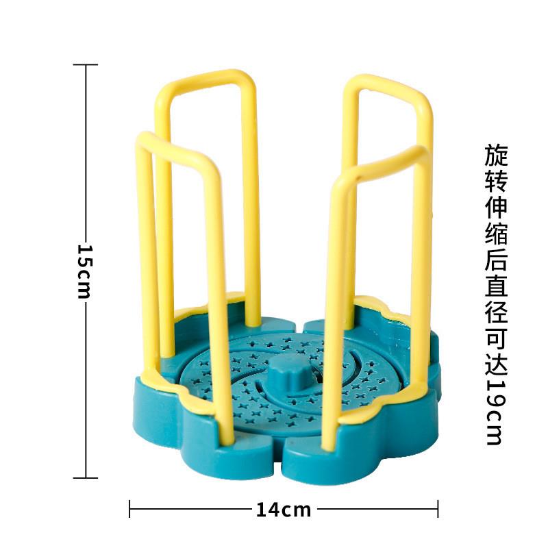旋转可伸缩碗架碗盘架 厨房置物架塑料沥水架灶台面小型碗收纳架
