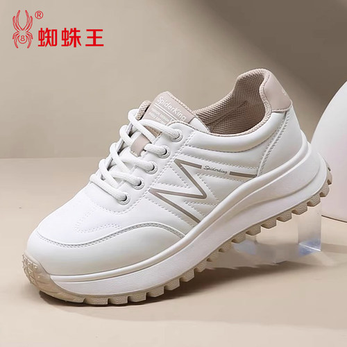 牛皮鞋垫蜘蛛王百搭休闲运动鞋女