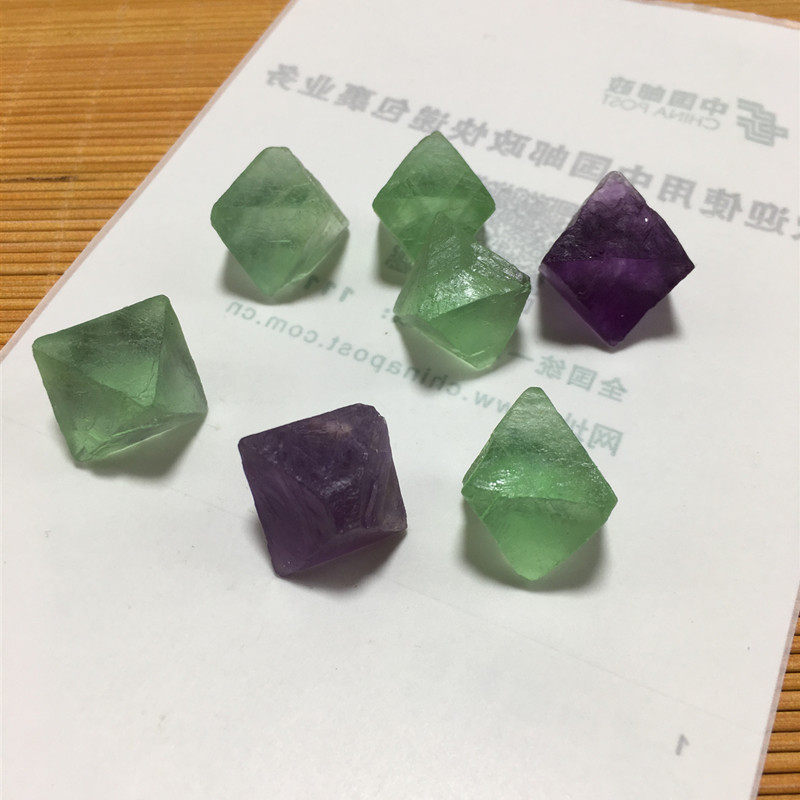 八面体原石标本礼物能量摆件包邮