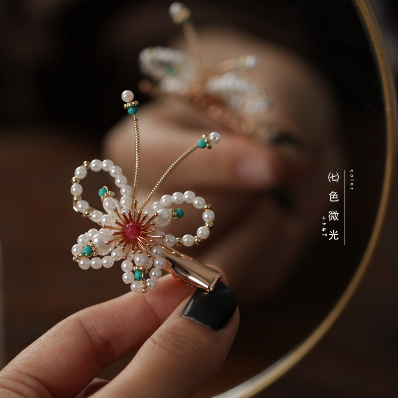 边夹女侧边可爱发夹小夹子日常