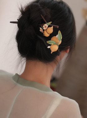 仙侠风设计发簪古风汉服配饰日常盘发头饰品手工制作超仙木簪灵气