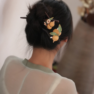 仙侠风设计发簪古风汉服配饰日常盘发头饰品手工制作超仙木簪灵气